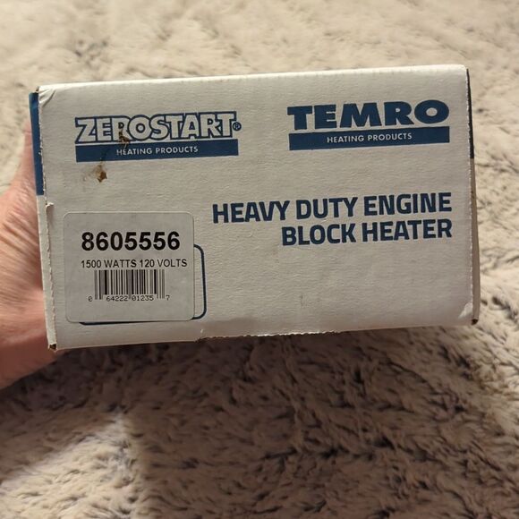 ~ NEW ZEROSTART CUMMINS ENGINE COPPER IMMERSION BLOCK HEATER w/ CORD ~ 860-5556 - Picture 4 of 10